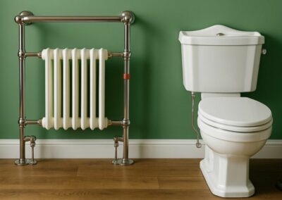 A new toilet and radiator fitted in Rotherham